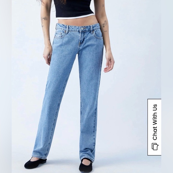 PacSun Denim - Pacsun Low Rise Straight Leg Jeans 26 blue